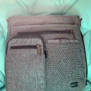 Lug Monorail Convertible Crossbody in Heather Gray